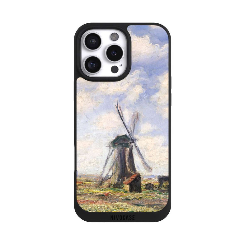 iPhone 16 Pro Max NIVOpure Tulip Fields with the Rijnsburg Windmil by Claude Monet