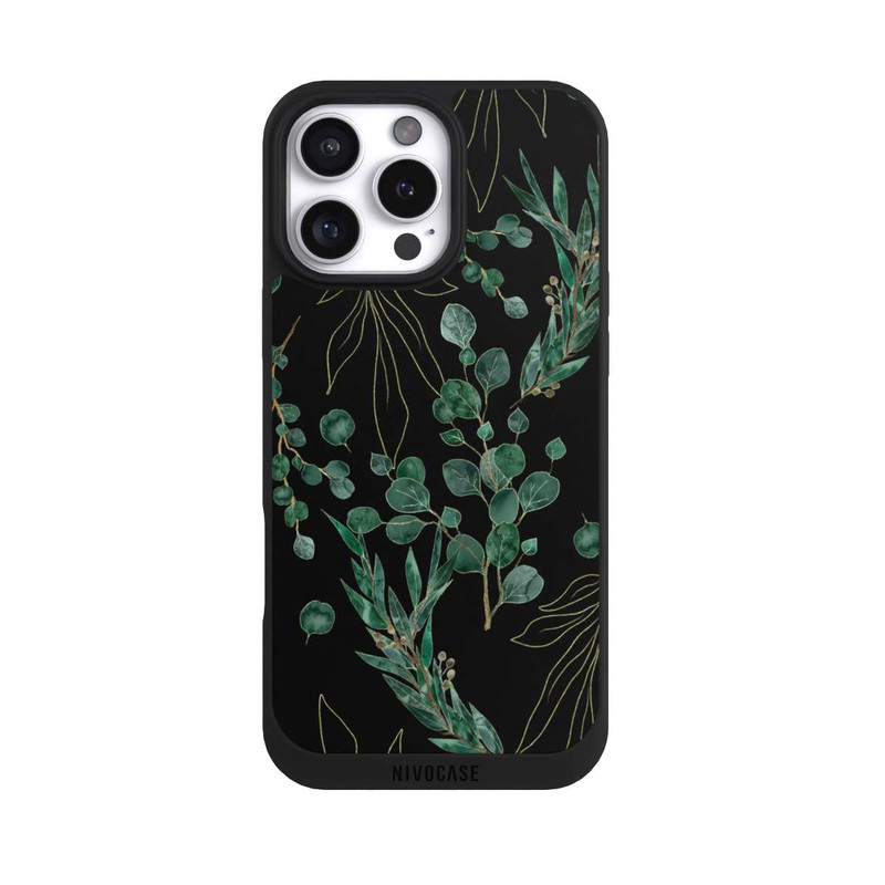 iPhone 16 Pro Max NIVOpure Eucalyptus Leaves black