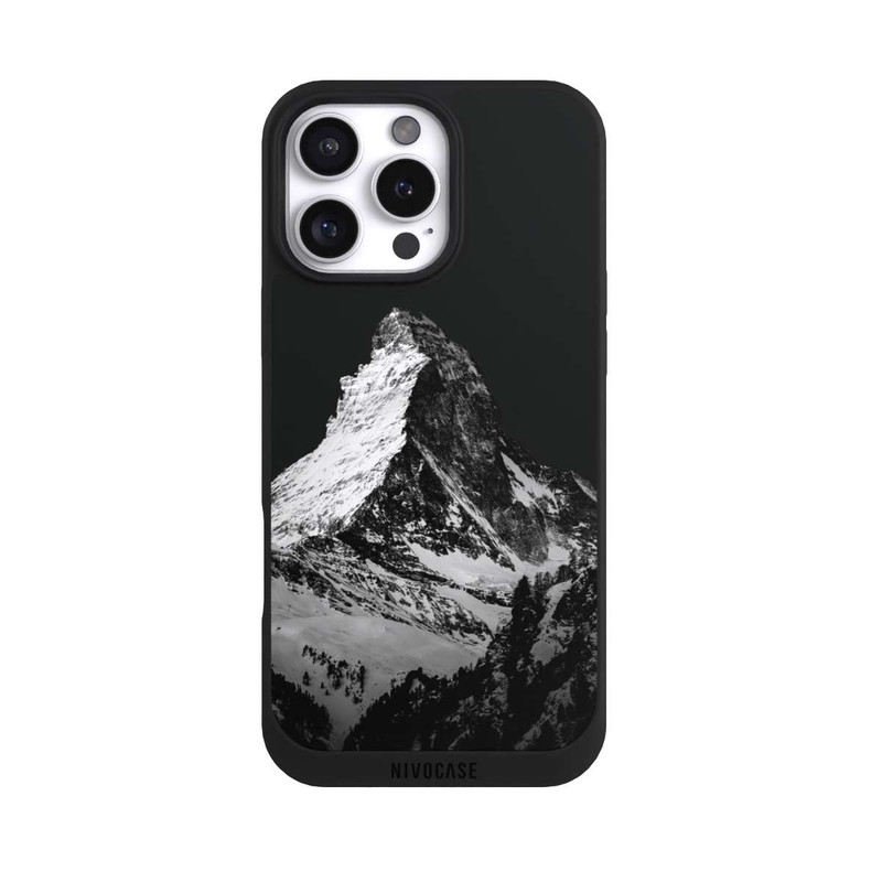iPhone 16 Pro Max NIVOpure Snow Capped Mountains grey