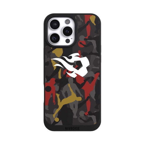 Apple iPhone 16 Pro Max NIVOpure Camouflage des flammes rouges belges