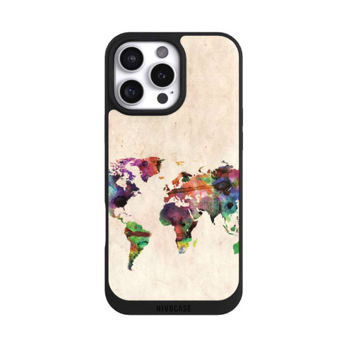 Apple iPhone 16 Pro Max NIVOpure Carte du monde de Michael Tompsett