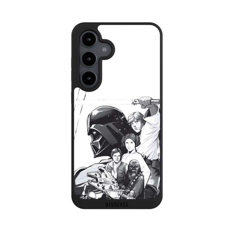 Galaxy S24 FE NIVOpure Star Wars Characters - Black and White