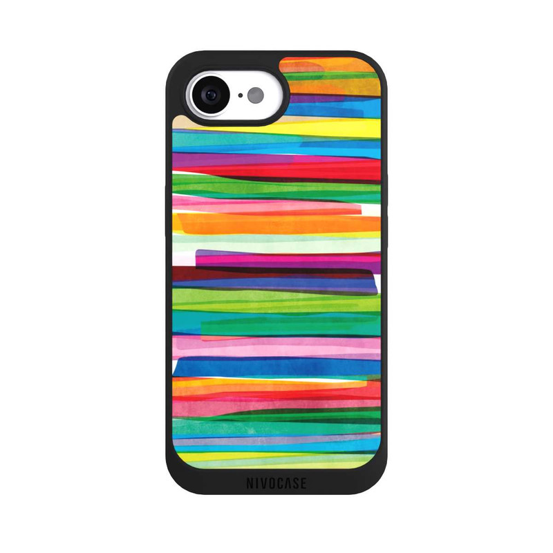 iPhone 16e NIVOpure Colourful Stripes1