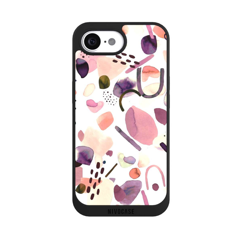 iPhone 16e NIVOpure Watercolor Abstract Pieces Mauve