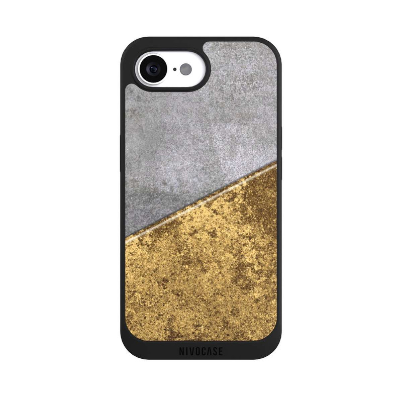 iPhone 16e NIVOpure Concrete and Gold look