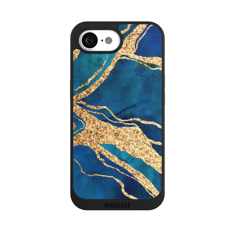 iPhone 16e NIVOpure Gemstone Blue Gold