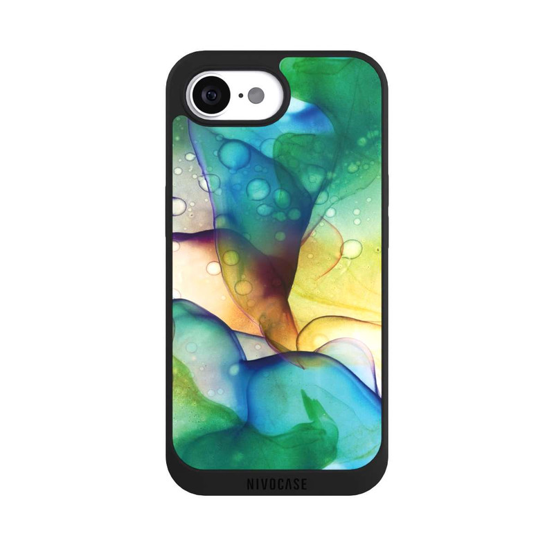 iPhone 16e NIVOpure Liquid Art Green Meadow