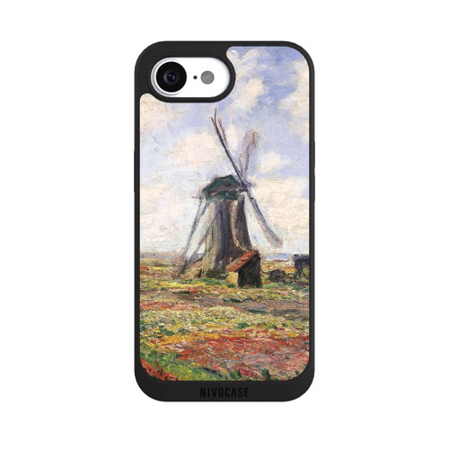 Apple iPhone 16e NIVOpure Tulip Fields with the Rijnsburg Windmil by Claude Monet