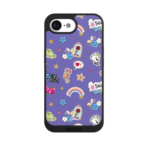 Apple iPhone 16e NIVOpure Princess Pattern Purple Disney Princess