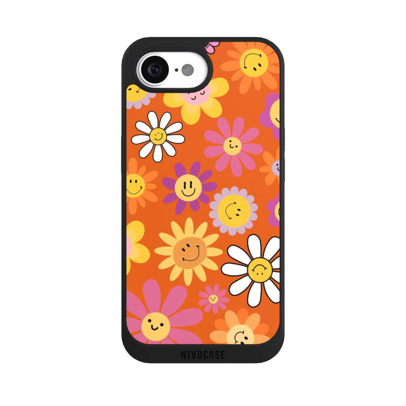 iPhone 16e NIVOpure Smiles Orange Flowers