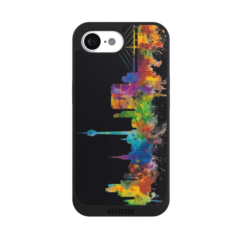 iPhone 16e NIVOpure Düsseldorf Germany Skyline Black