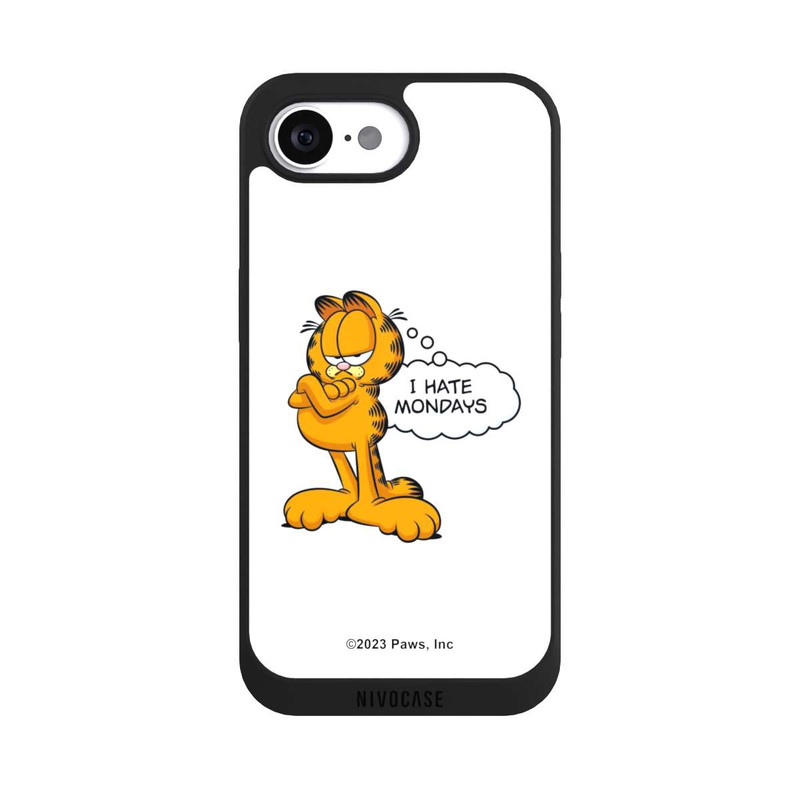 iPhone 16e NIVOpure Garfield I Hate Mondays White