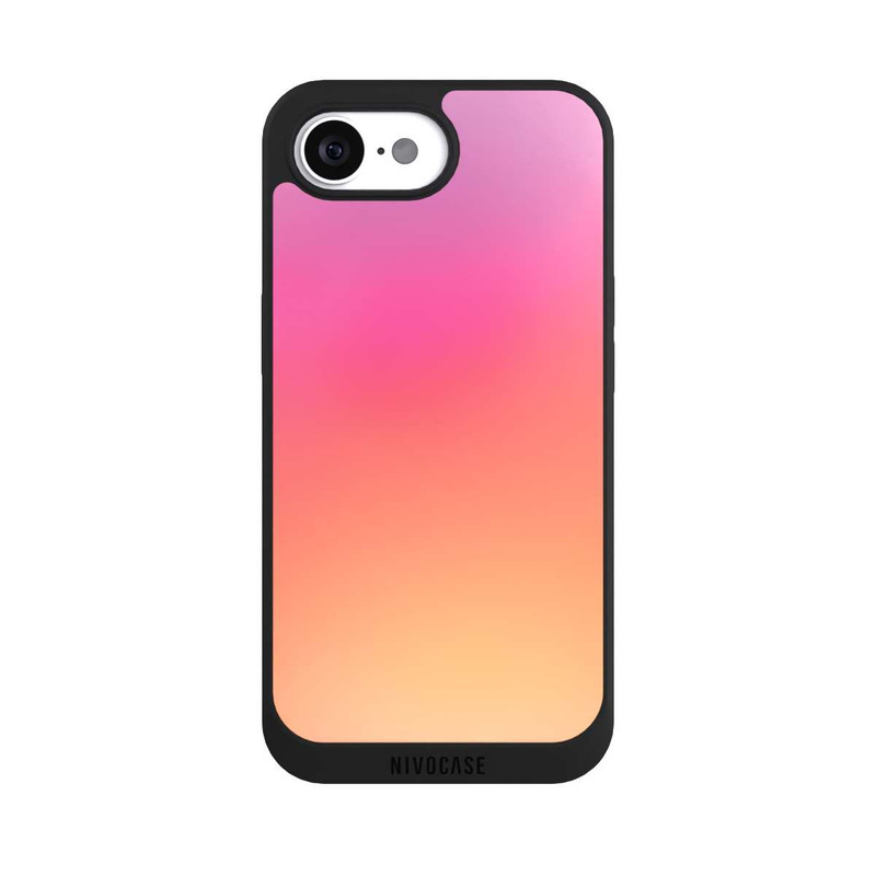 iPhone 16e NIVOpure Pastell Pink Glitch