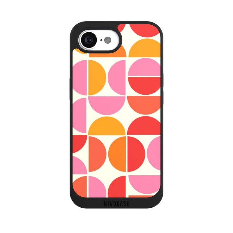 iPhone 16e NIVOpure Retro Trend Pattern Orange