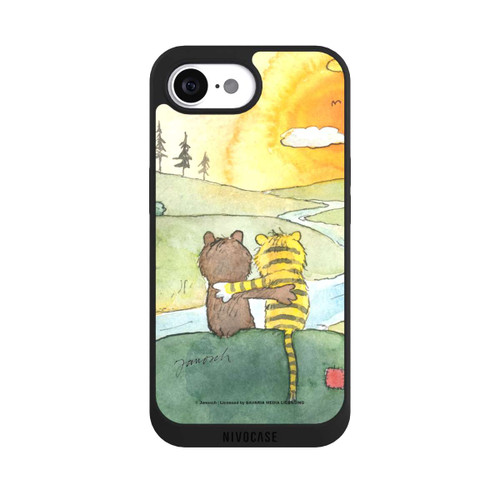 Apple iPhone 16e NIVOpure Bär und Tiger Sonnenuntergang