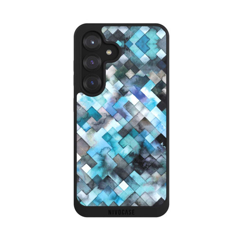 Samsung Galaxy S25 NIVOpure Moody Geometry Blue