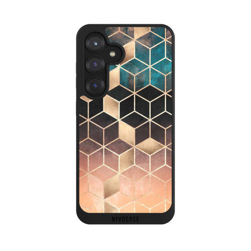 Samsung Galaxy S25 NIVOpure Ombre Dream Cubes Gold Print