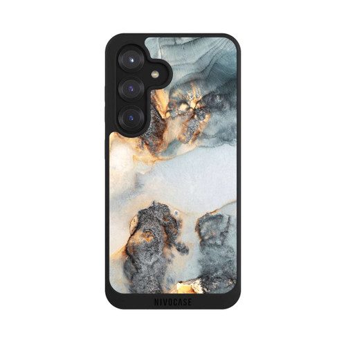 Samsung Galaxy S25 NIVOpure Tidal Waves Gold Print