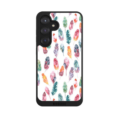 Samsung Galaxy S25 NIVOpure Boho Watercolor Feathers