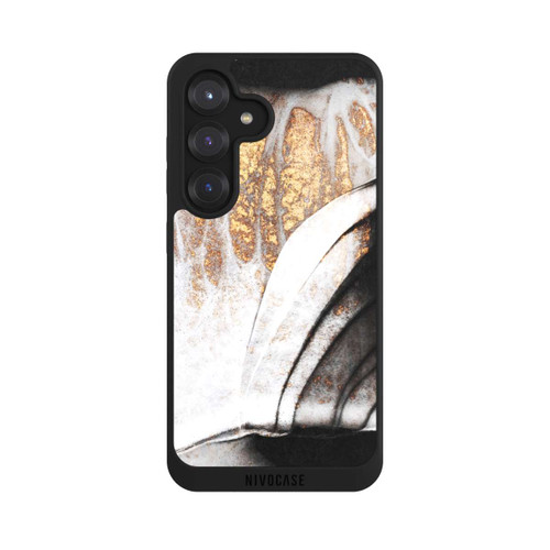 Samsung Galaxy S25 NIVOpure Black and Gold Veins
