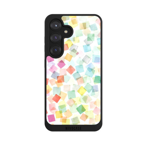 Samsung Galaxy S25 NIVOpure Confetti Geometric Plaids Rainbow