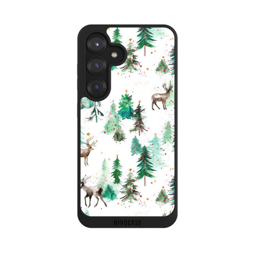 Samsung Galaxy S25 NIVOpure Deers and Winter Xmas Trees