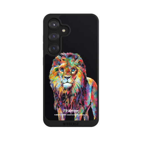 Samsung Galaxy S25 NIVOpure Lion Colorful Art By P.D. Moreno