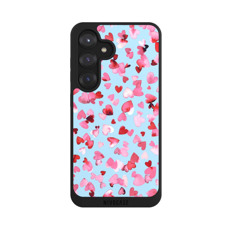 Galaxy S25 NIVOpure Valentines Love Hearts Pink Blue