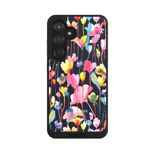 Samsung Galaxy S25 NIVOpure Wild Flowers Black