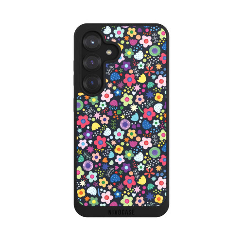 Samsung Galaxy S25 NIVOpure Psychedelic Flowers Multi Black