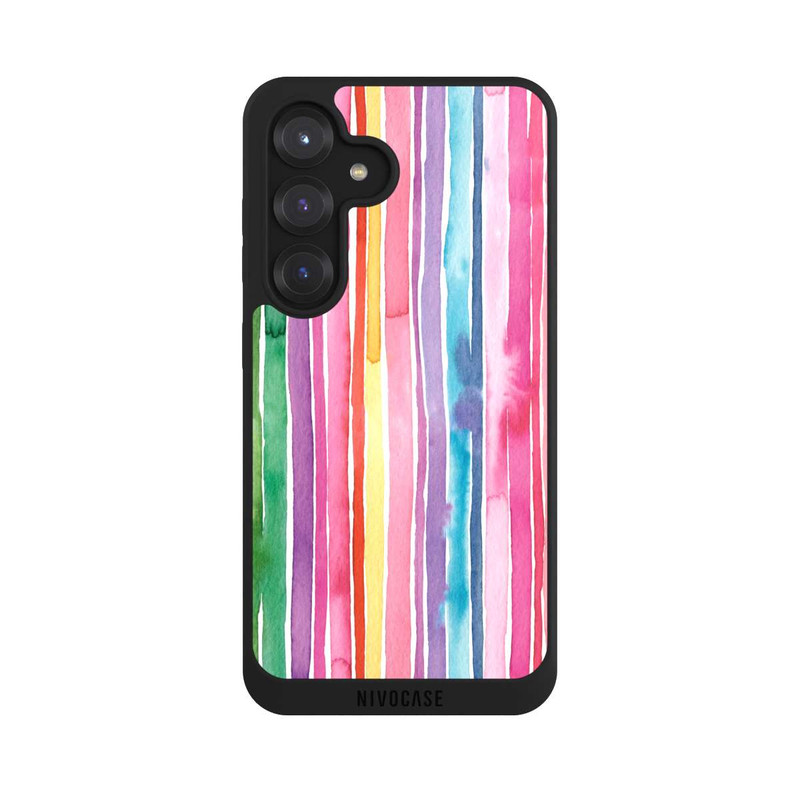 Galaxy S25 NIVOpure Camouflage Rainbow Stripes