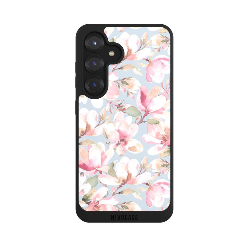 Galaxy S25 NIVOpure Magnolia flowers pastel pink