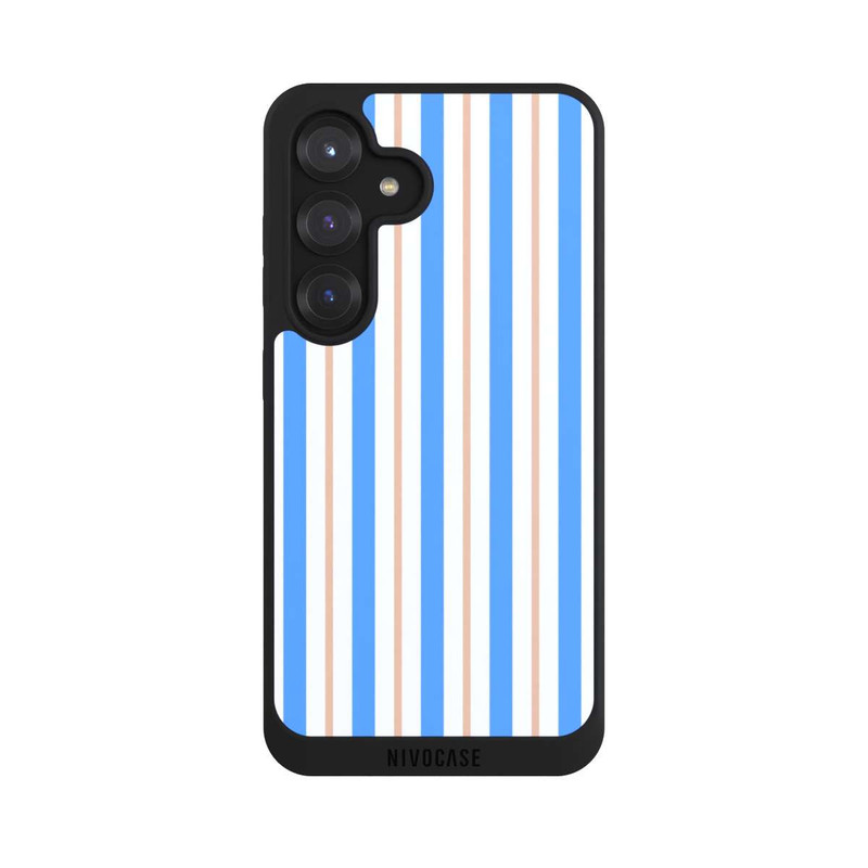 Galaxy S25 NIVOpure Stripes Blue Beige