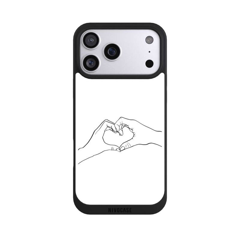 iPhone 17 Pro Max NIVOpure Love Hands Line Art
