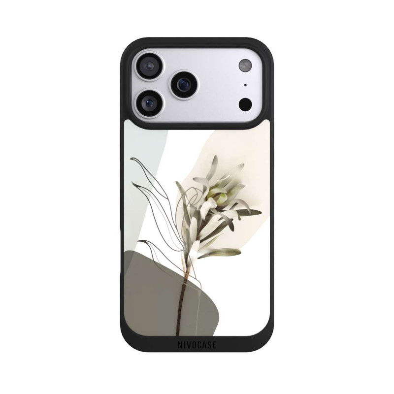 iPhone 17 Pro Max NIVOpure Boho Line Art Olive Green