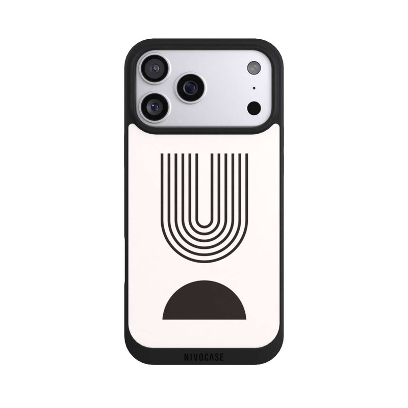 iPhone 17 Pro Max NIVOpure Modern Art Black Lines