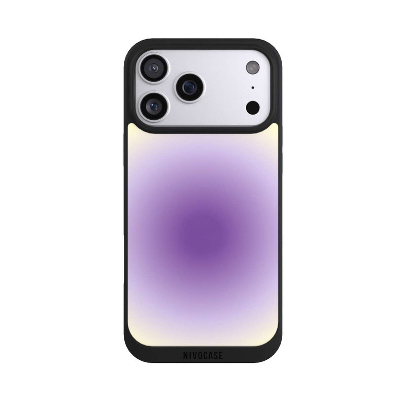 iPhone 17 Pro Max NIVOpure Aura purple yellow circle