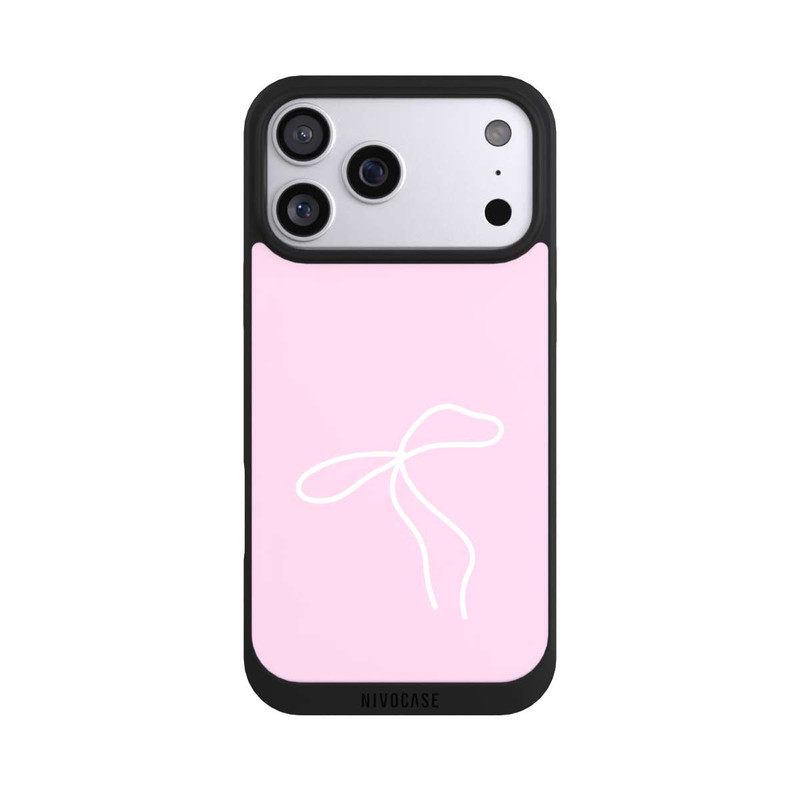 iPhone 17 Pro Max NIVOpure Trendy Bow White Pink