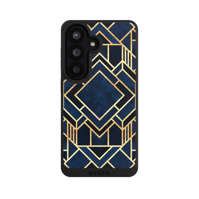 Galaxy S26 NIVOpure Art Deco Blue Gold Print