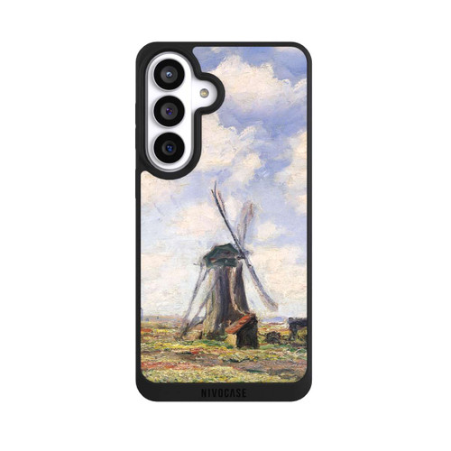 Samsung Galaxy S26+ NIVOpure Tulip Fields with the Rijnsburg Windmil by Claude Monet