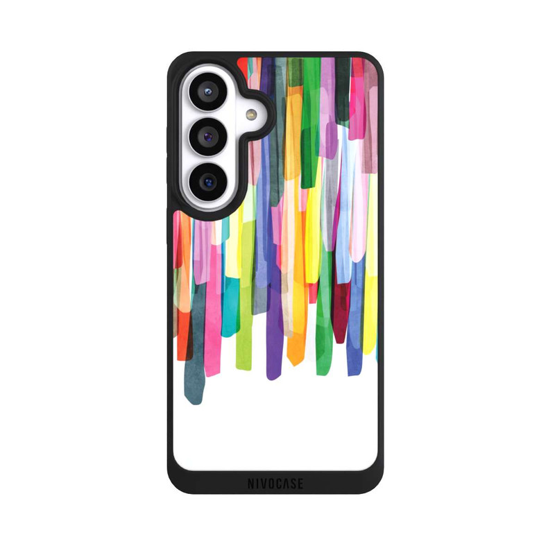 Galaxy S26+ NIVOpure Colorful Stripes White Background