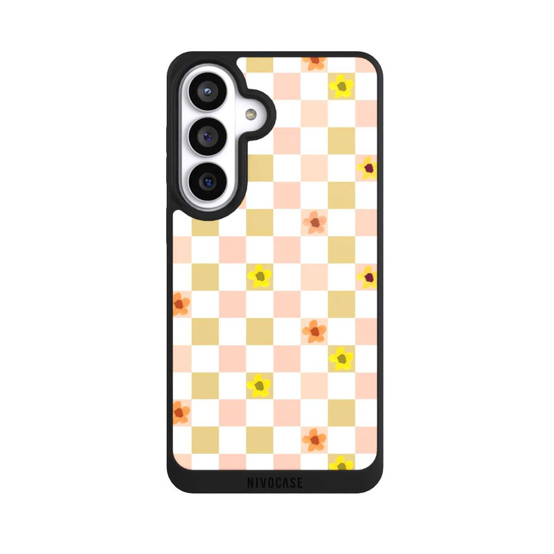 Galaxy S26+ NIVOpure Checks Nostalgic Pastel Flowers