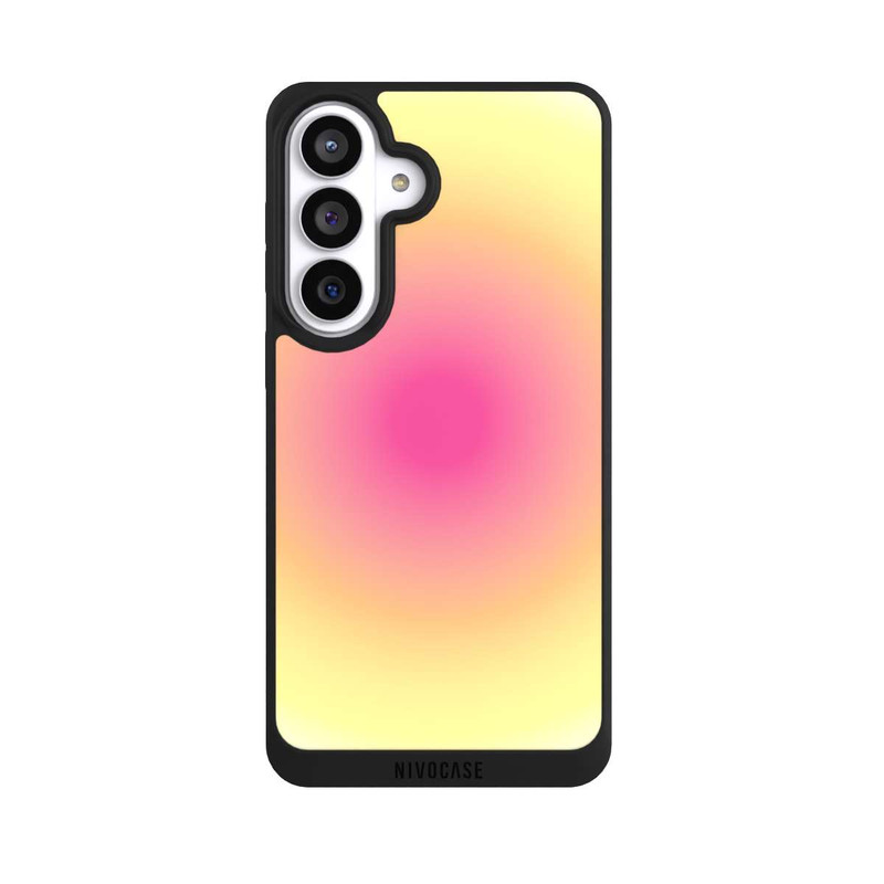 Galaxy S26+ NIVOpure Aura yellow pink circle
