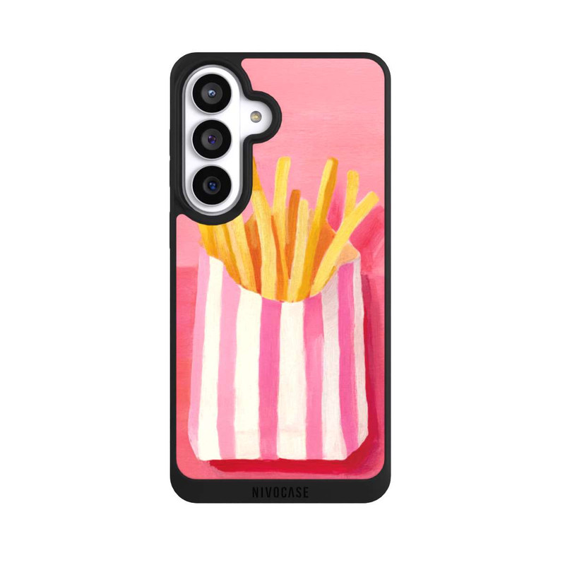 Galaxy S26+ NIVOpure Retro Fries Pink Watercolor