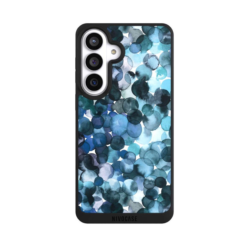Galaxy S26+ NIVOpure Watercolor Dots Blue Pattern