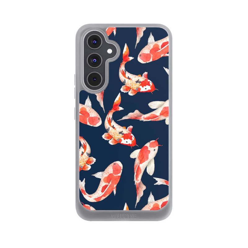 Galaxy A54 5G NIVOpure Coral Fish on Blue Background